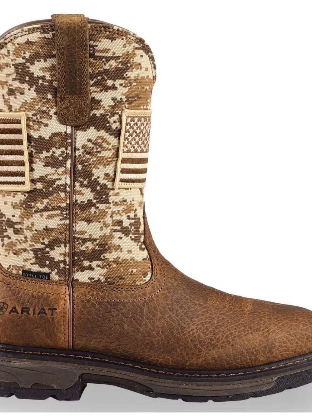 ARIAT MEN'S WORKHOG® PATRIOT WESTERN BOOTS - STEEL TOE